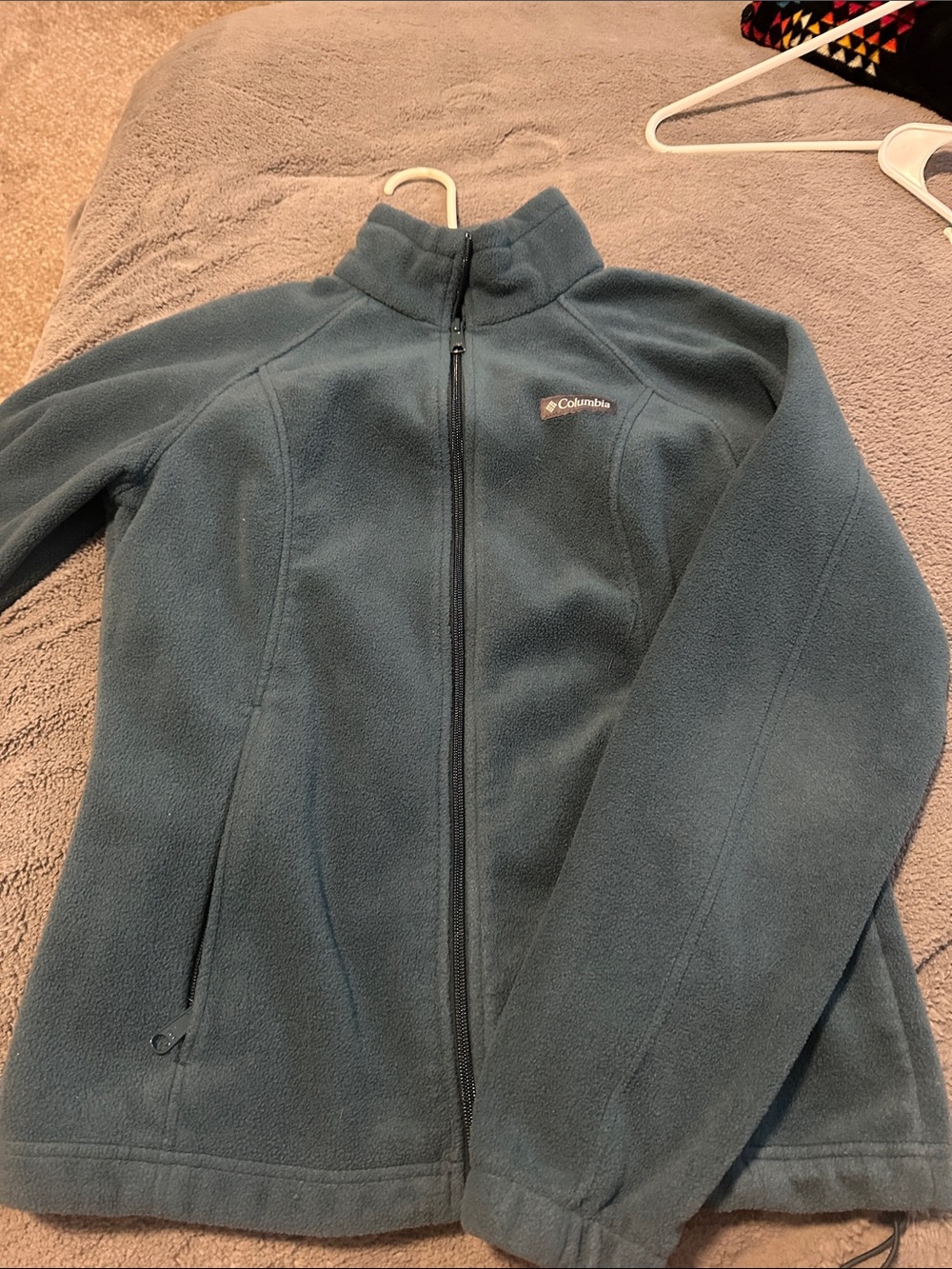 Columbia Women’s Teal Full-Zip Teddy Fleece Jacket